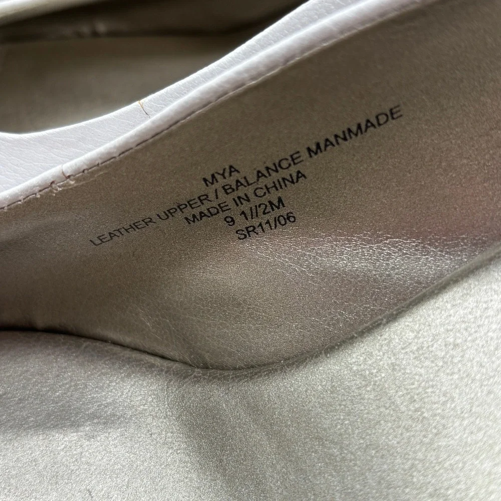 Liz‎ Claiborne MYA White Sanibel Espadrille Wedge Peep Toe Slingback Shoes 9.5M